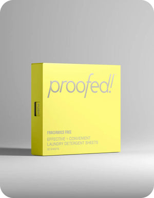 Proofed! Laundry Detergent Sheet Yellow Box