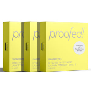 Proofed Laundry Detergent Sheets-Fragance-Free-3Pack